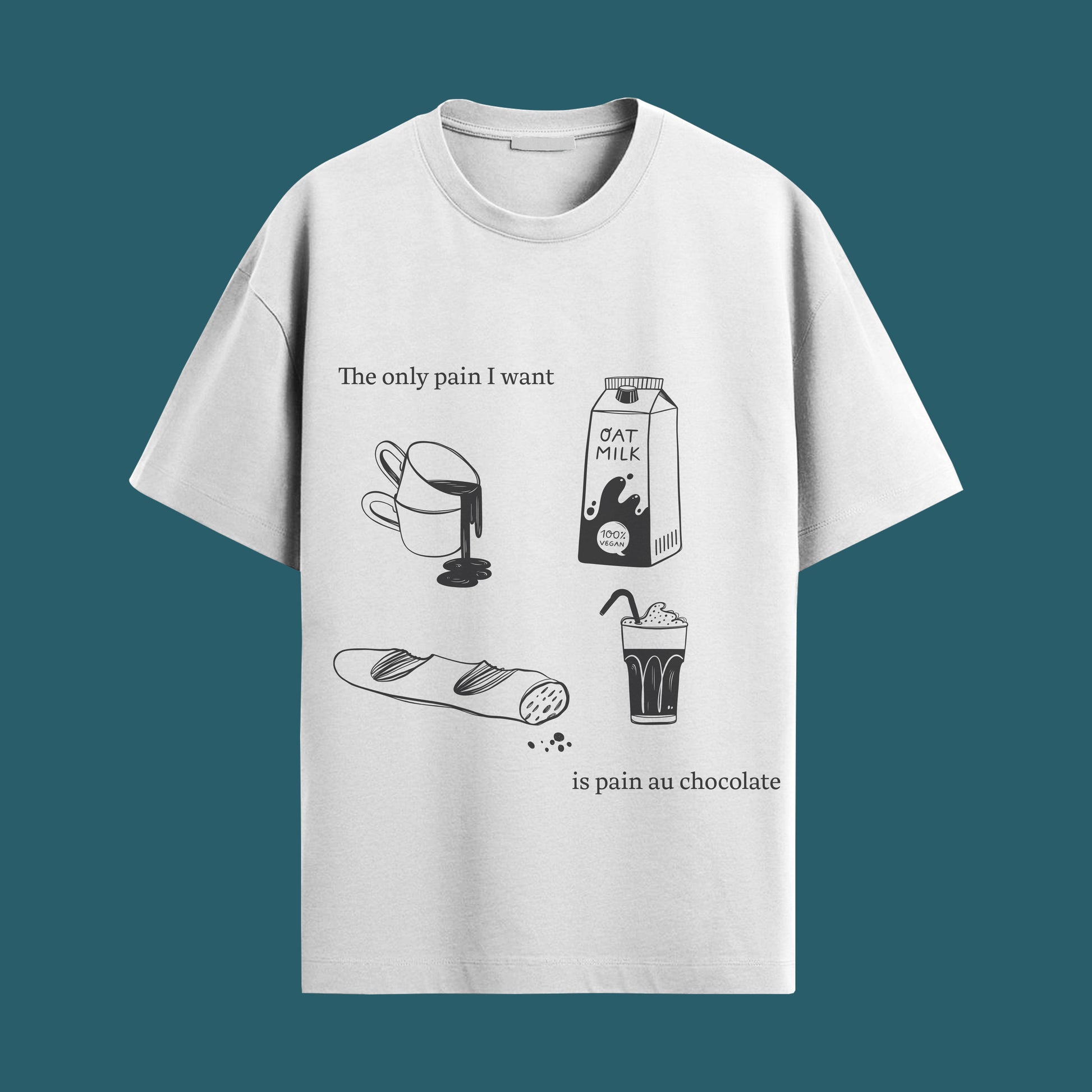 Pain Au chocolate Oversized Unisex Tshirt