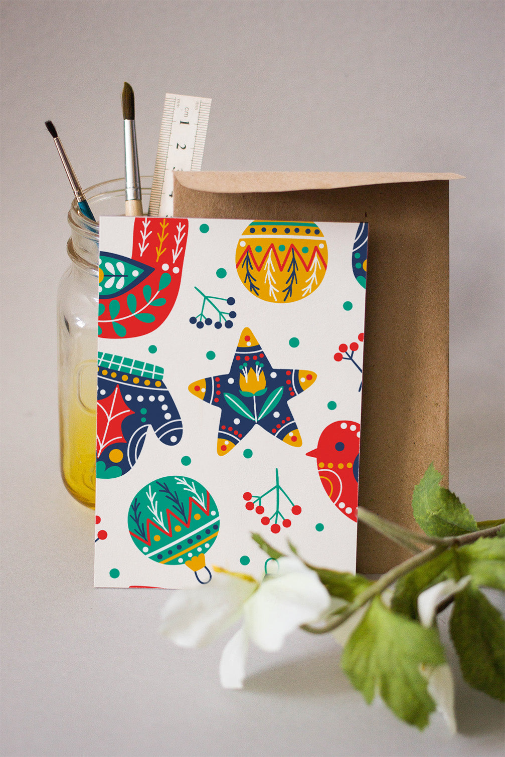 Carol Stationary/Greeting Card (Set of 4)