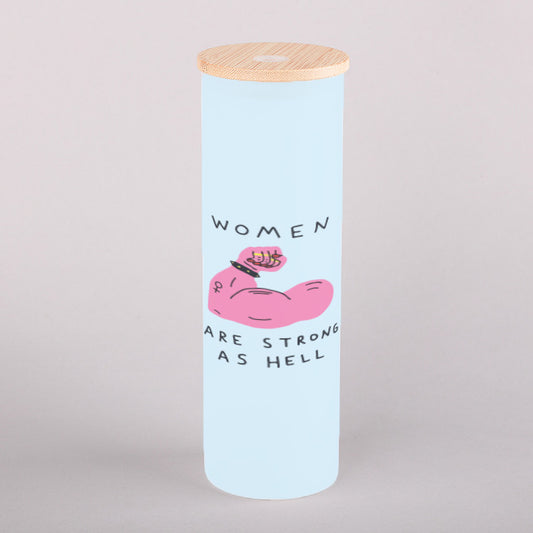 Women Are Strong As Hell Frosty Tumbler