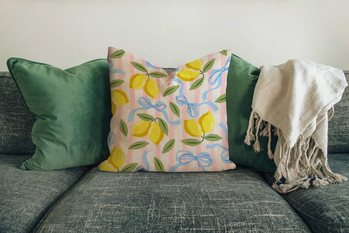 lemon tree cushion cover