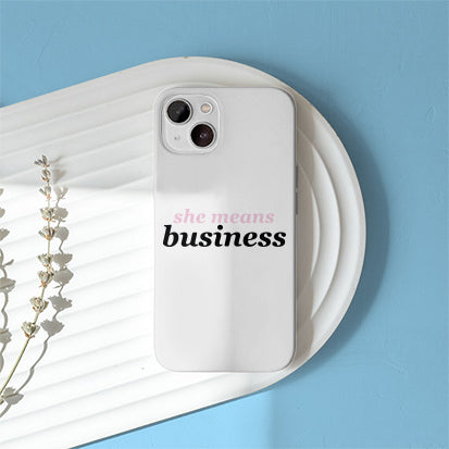 She Means Business Stylish Case