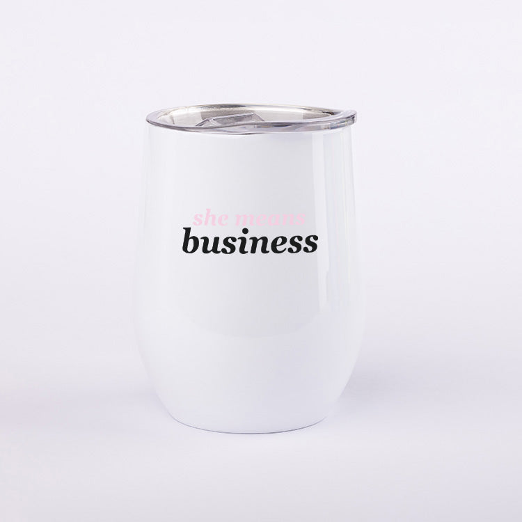 She Means Business Vino Mug