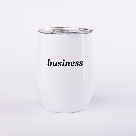 She Means Business Vino Mug