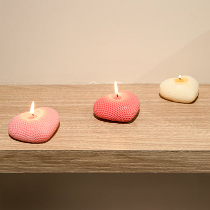 Waffle Heart Candle