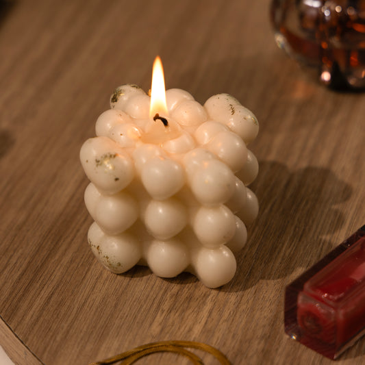 Bubble Heart Candle