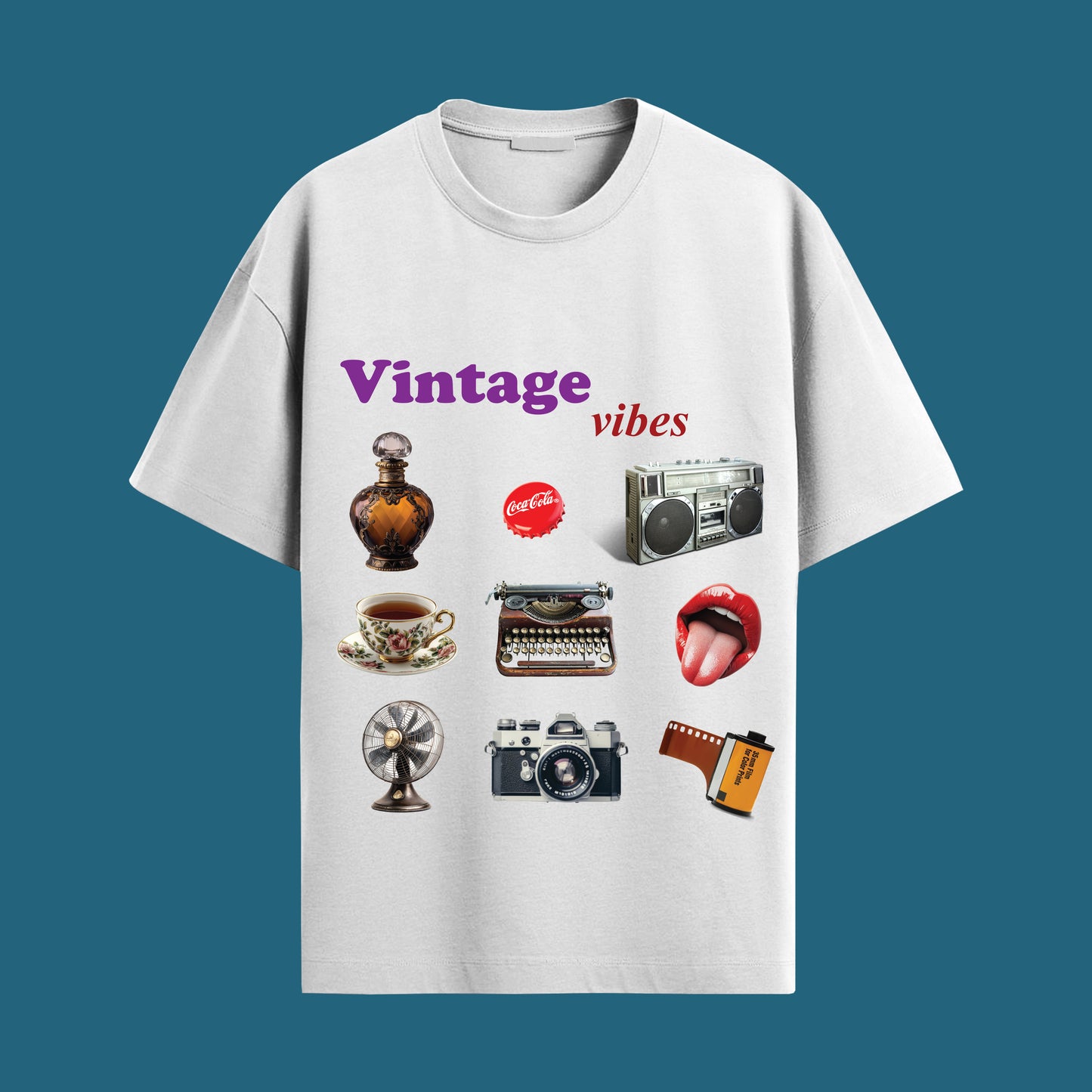 vintage vibes oversized unisex tshirt