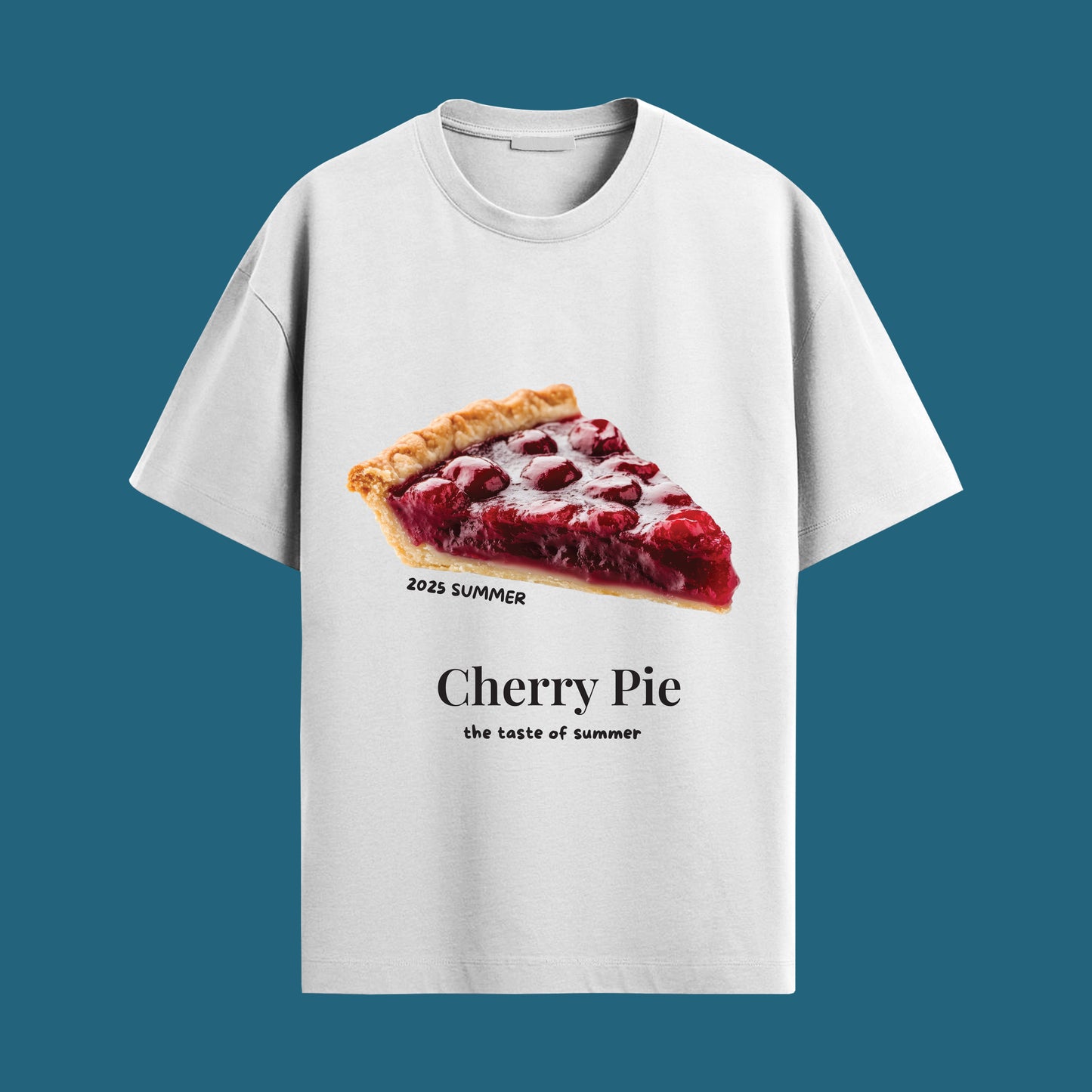 cherry pie oversized unisex tshirt