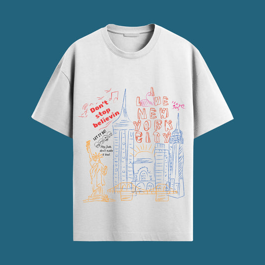 New York Oversized Unisex Tshirt