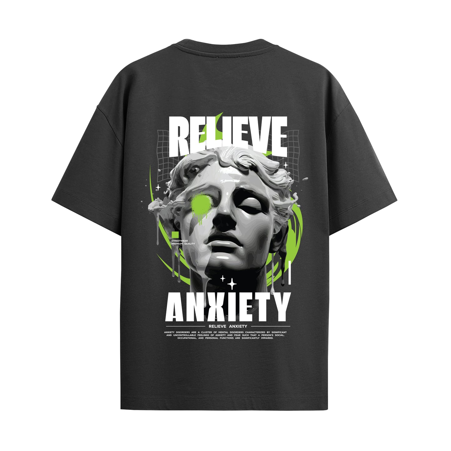 believe anxiety oversized unisex tshirt