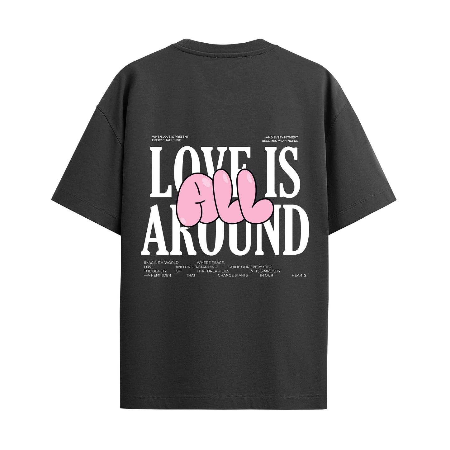 love oversized unisex tshirt
