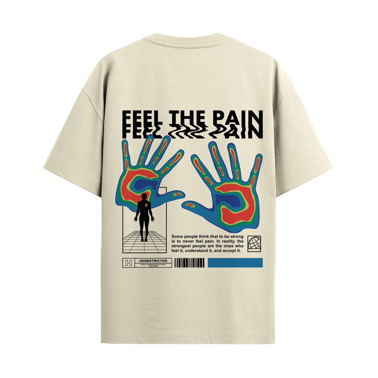 feel the pain oversized unisex tshirt