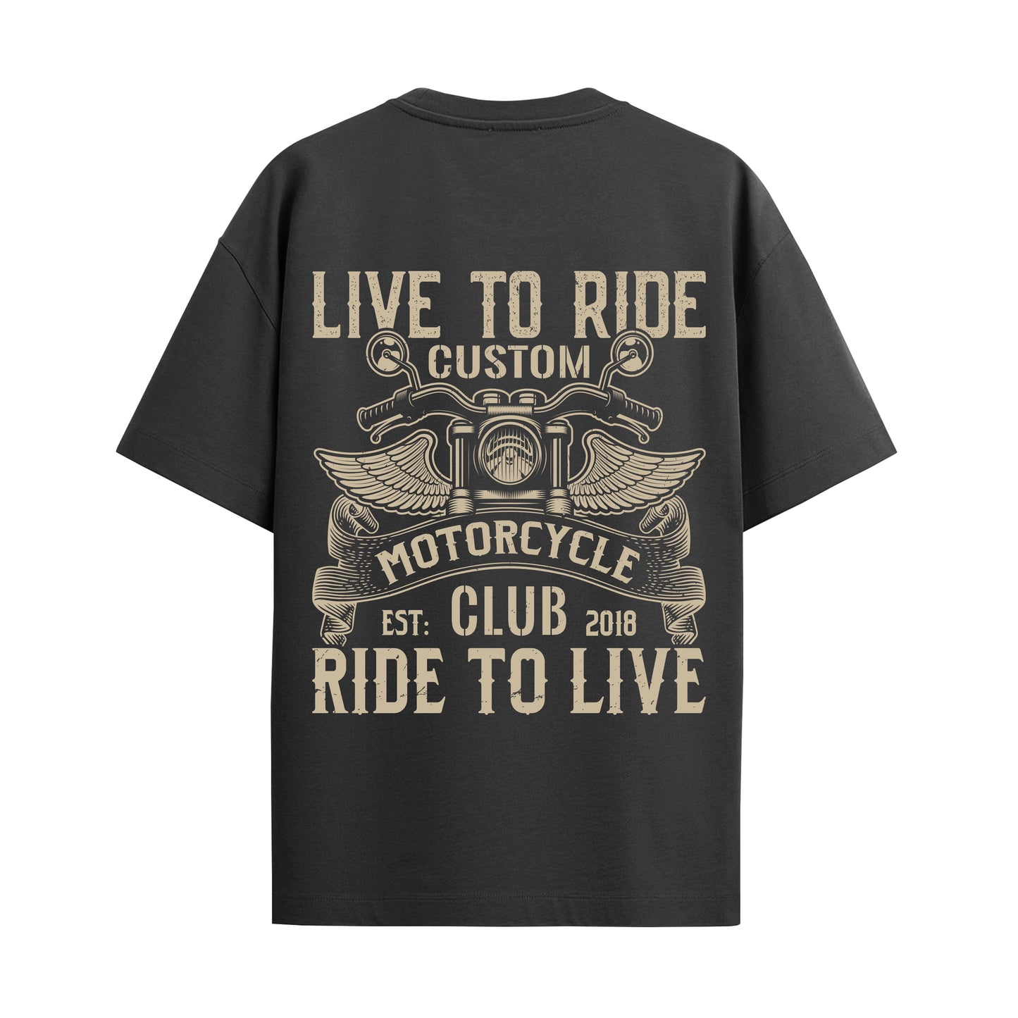 live to ride oversized unisex tshirt