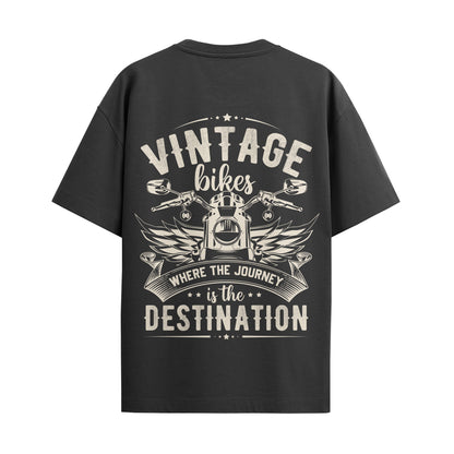 Vintage Bikes Oversized Unisex Tshirt