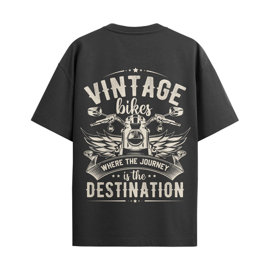 Vintage Bikes Oversized Unisex Tshirt