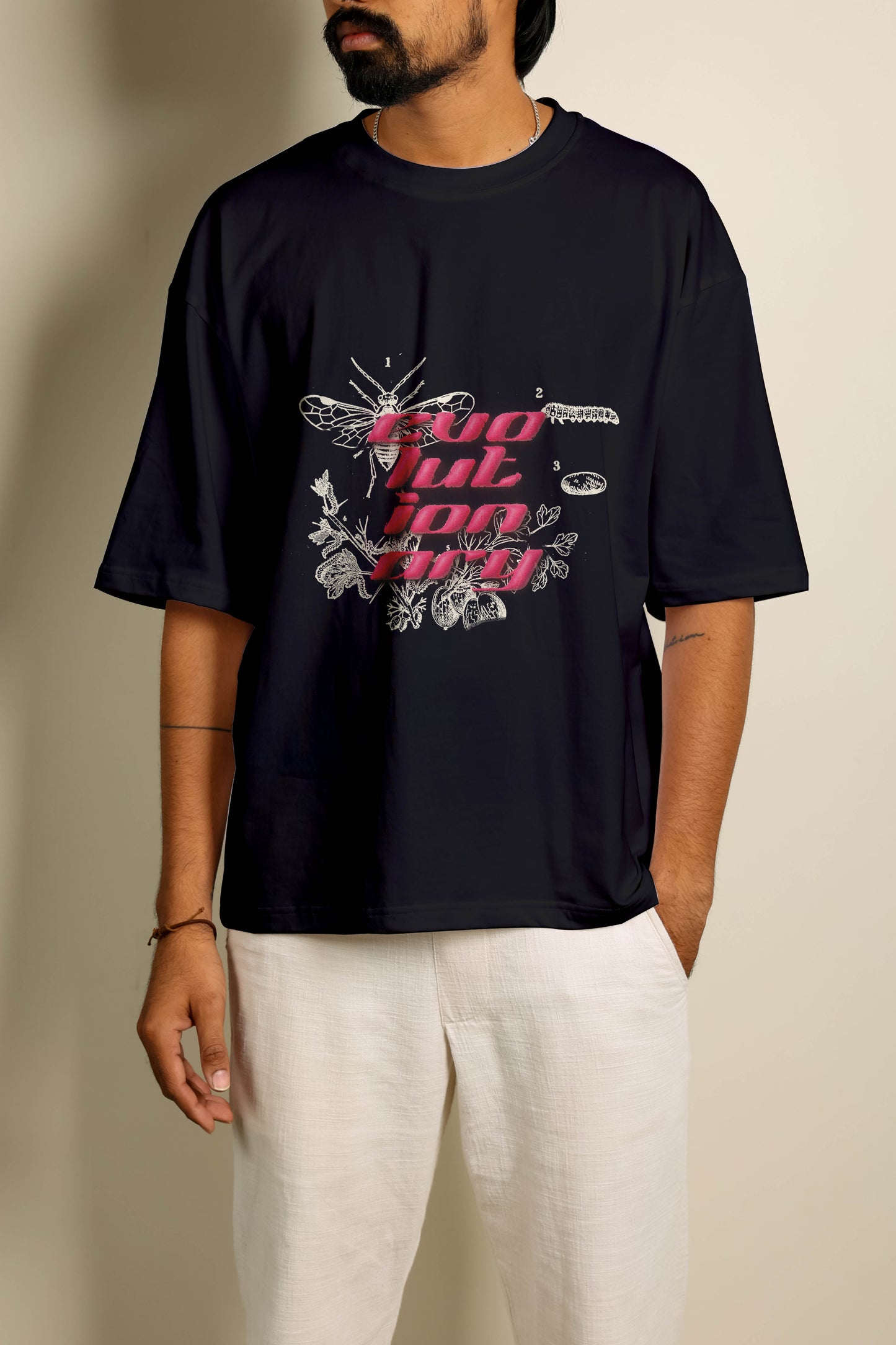 evolutionary oversized unisex tshirt