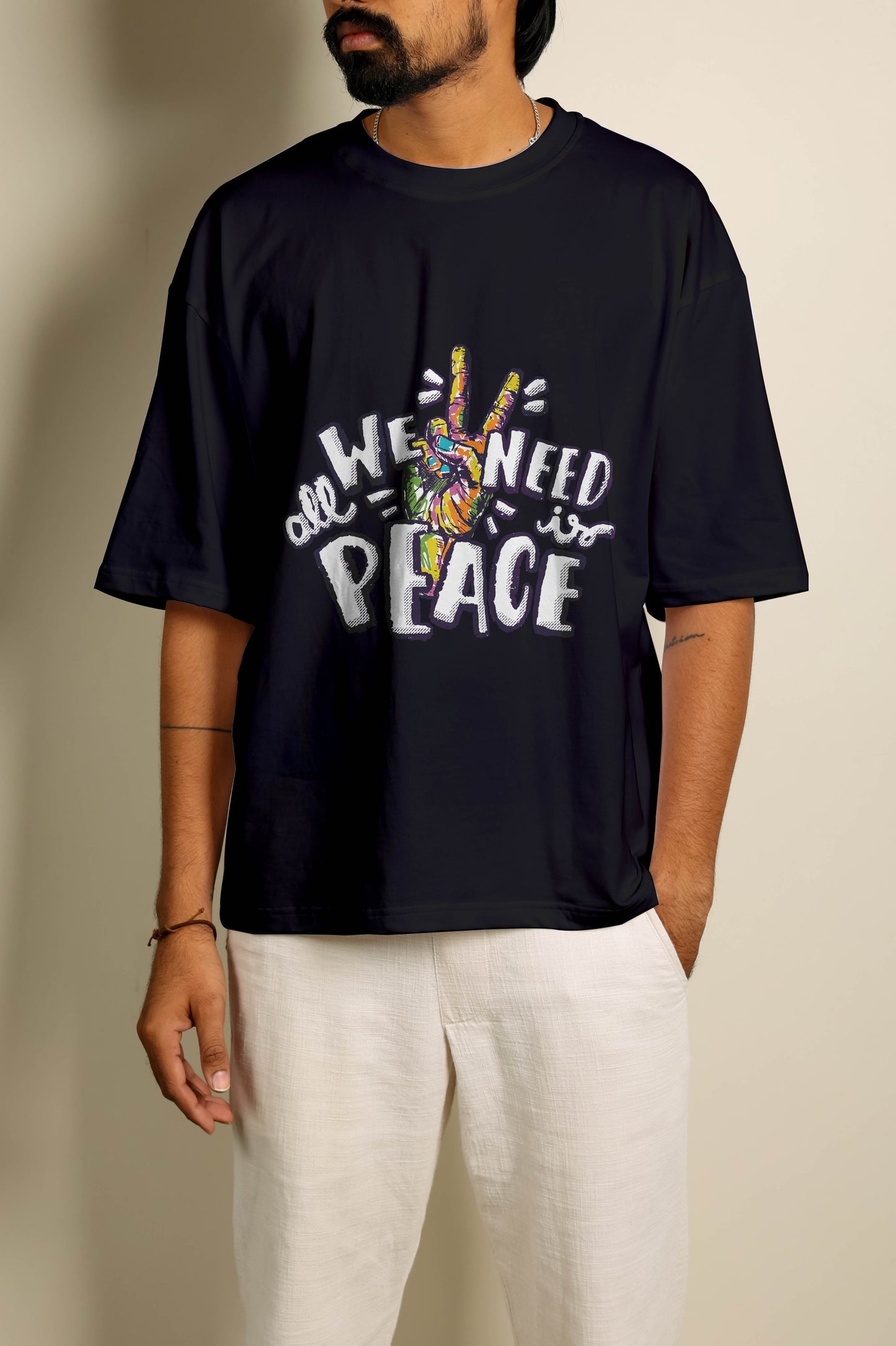 we need peace oversized unisex tshirt