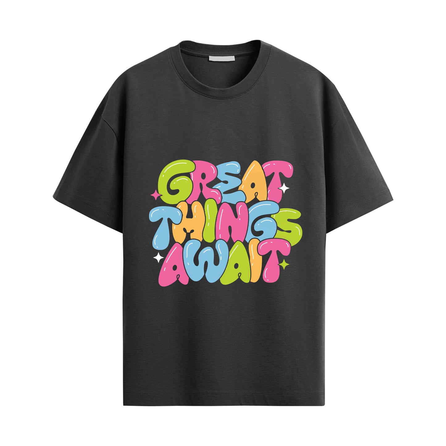 great things await oversized unisex tshirt