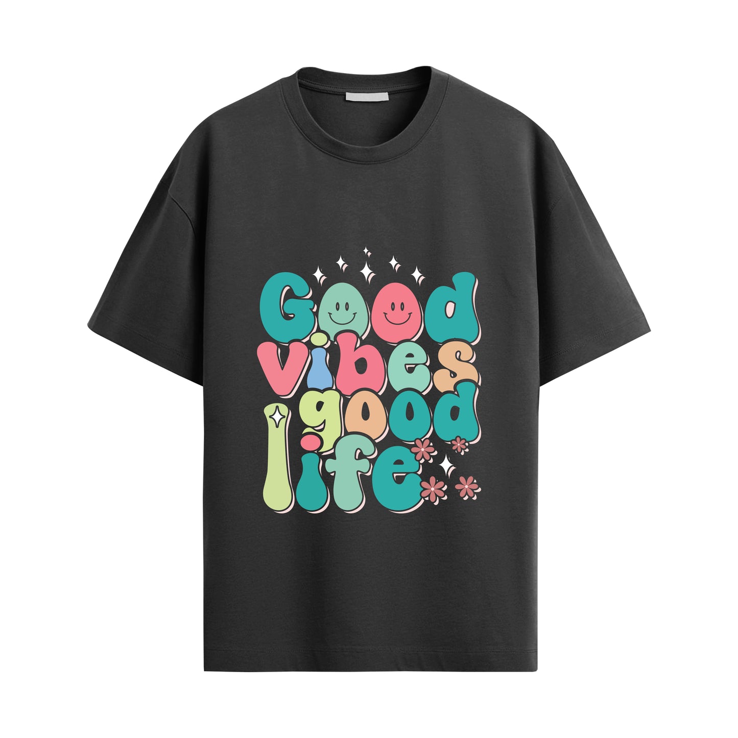 good vibes oversized unisex tshirt