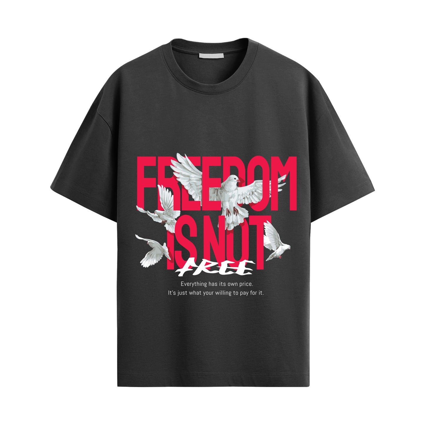 freedom oversized unisex tshirt