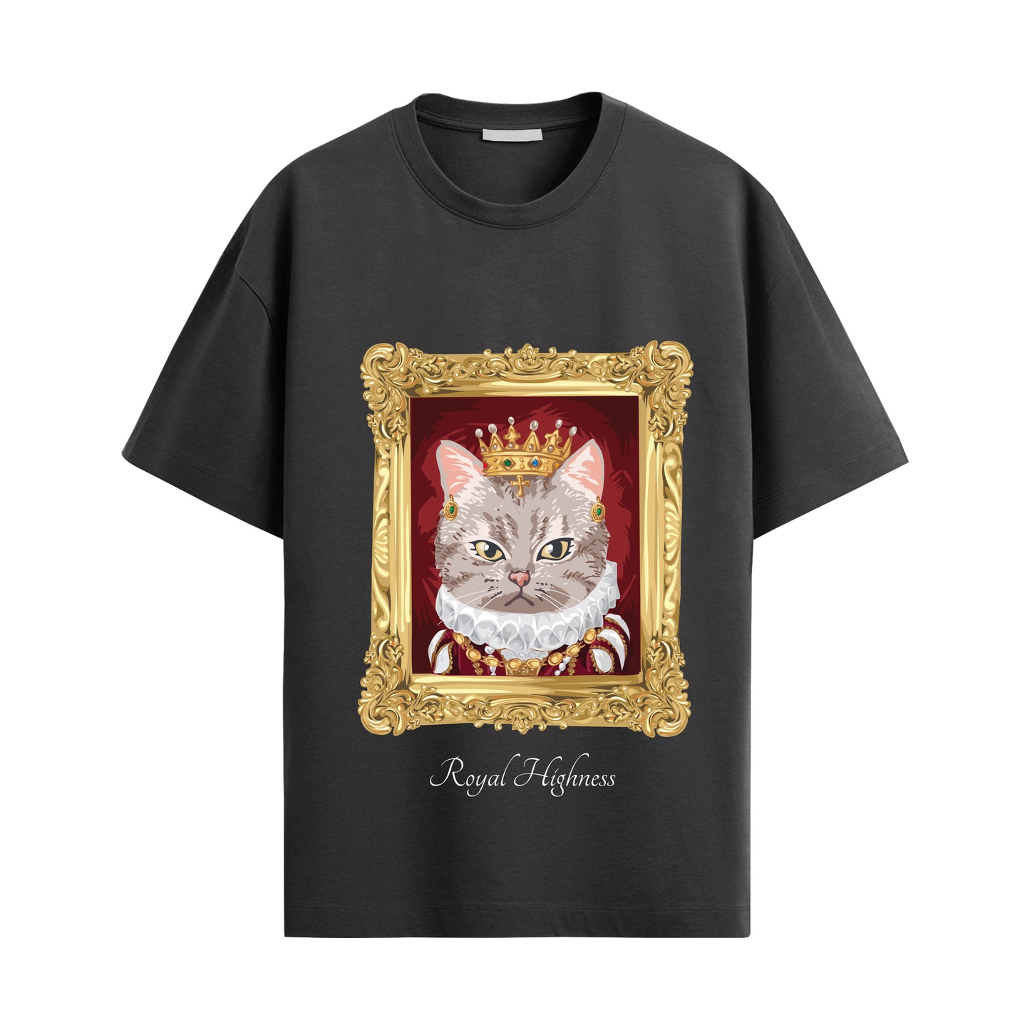 cat queen oversized unisex tshirt