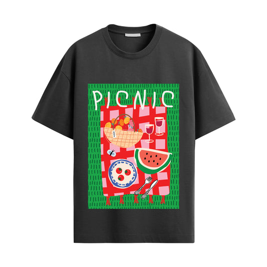 Picnic Oversized Unisex Tshirt