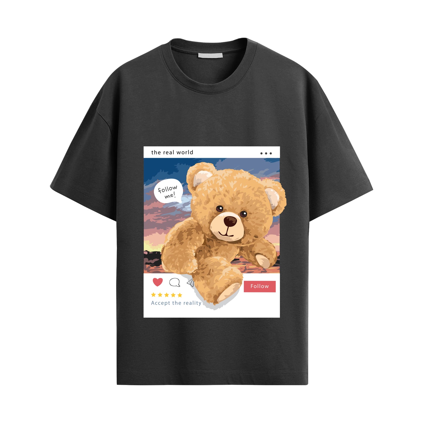 teddy bear oversized unisex tshirt