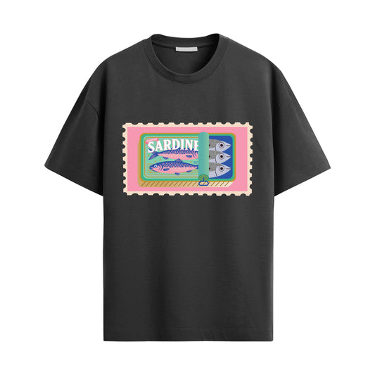 Sardines Oversized Unisex Tshirt