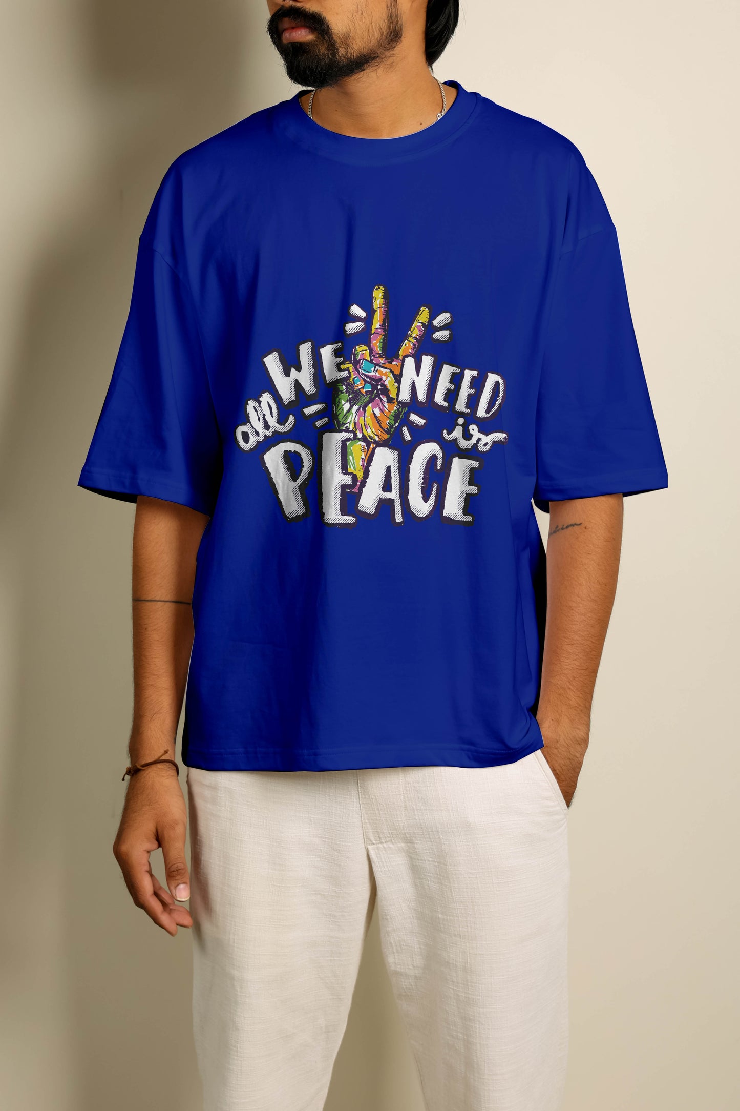 we need peace oversized unisex tshirt