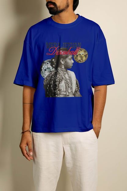 Mera Jeevan Discoball Oversized Unisex Tshirt