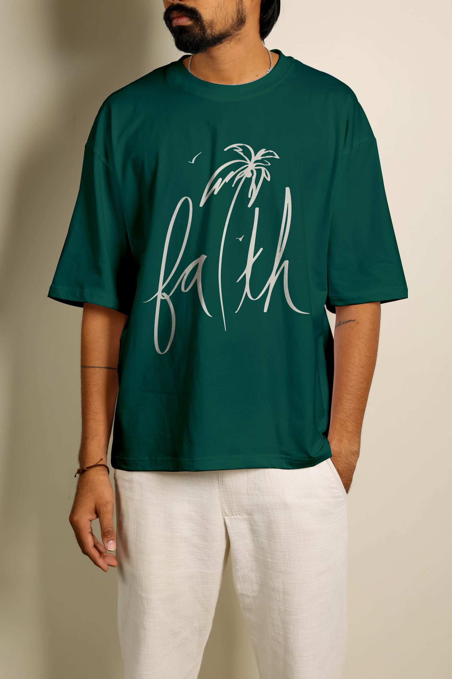 faith oversized unisex tshirt