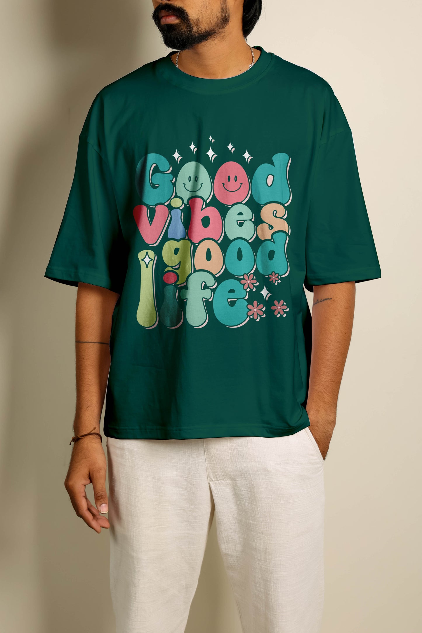 good vibes oversized unisex tshirt