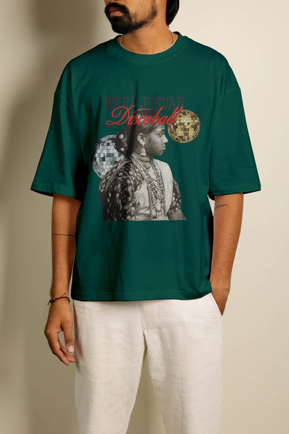 Mera Jeevan Discoball Oversized Unisex Tshirt