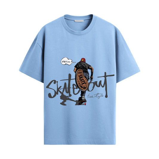Skate Out Oversized Unisex Tshirt