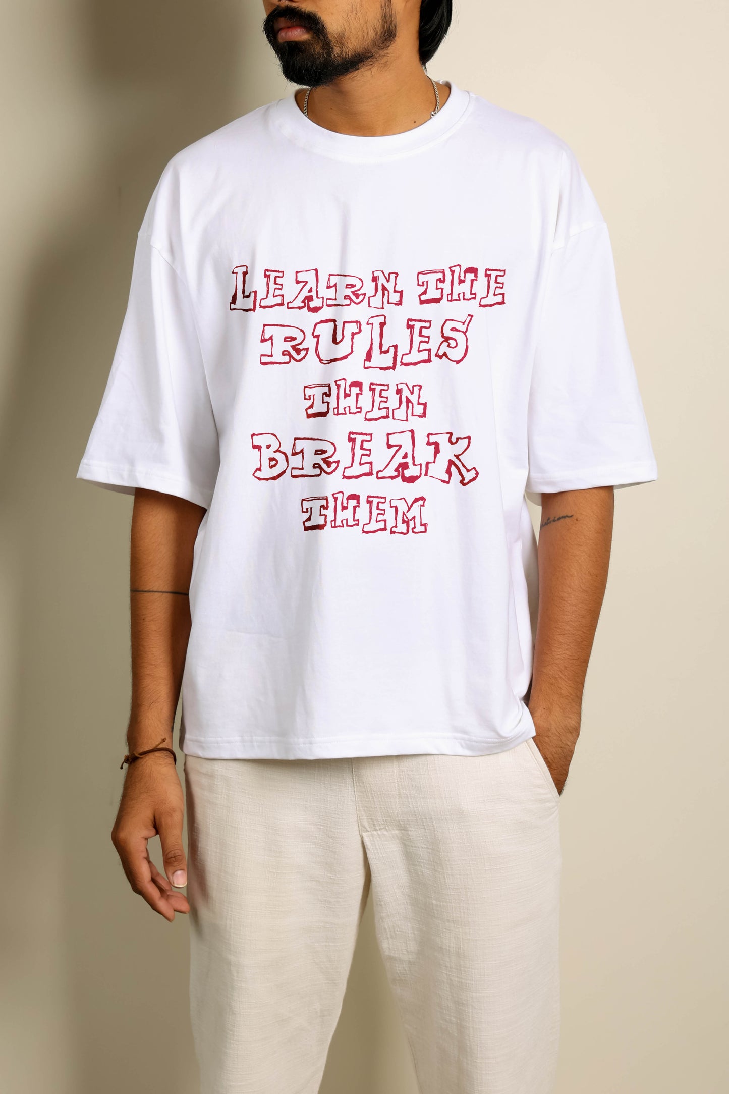 break rules oversized unisex tshirt