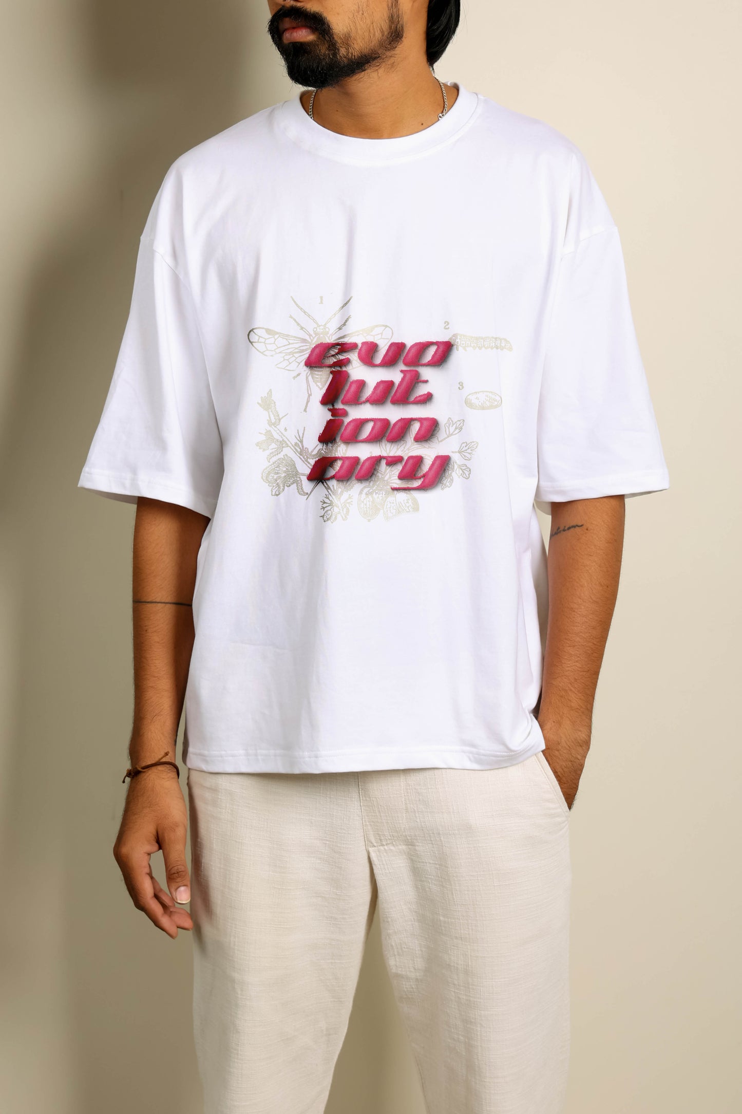 evolutionary oversized unisex tshirt