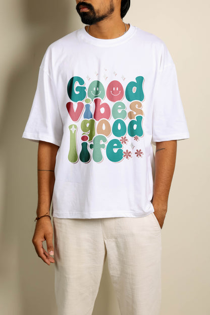 Good Vibes Oversized Unisex Tshirt