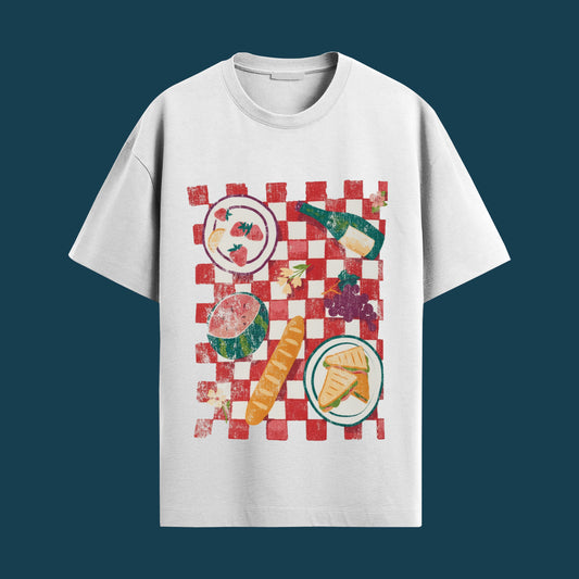 Italian Dinner Oversized Unisex Tshirt