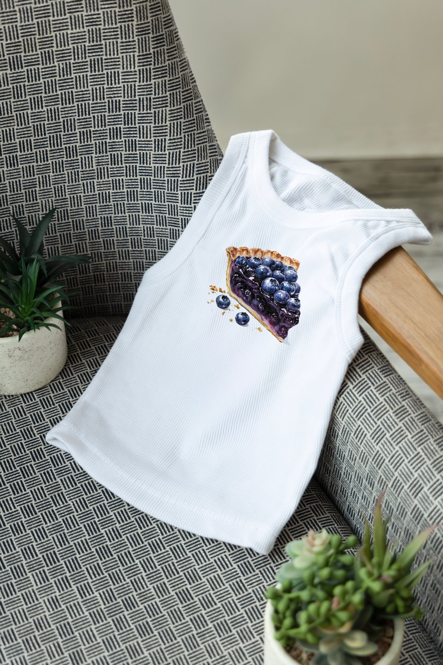 blueberry cheesecake tank top