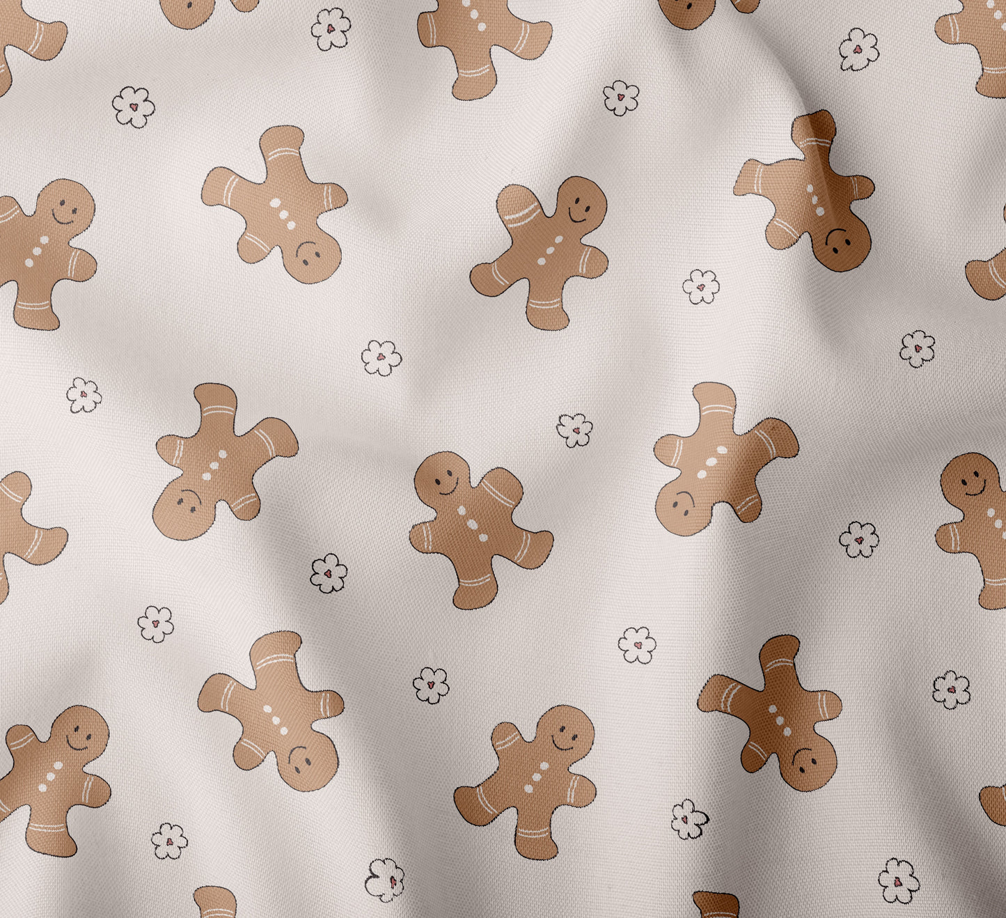 gingerbread rayon fabric