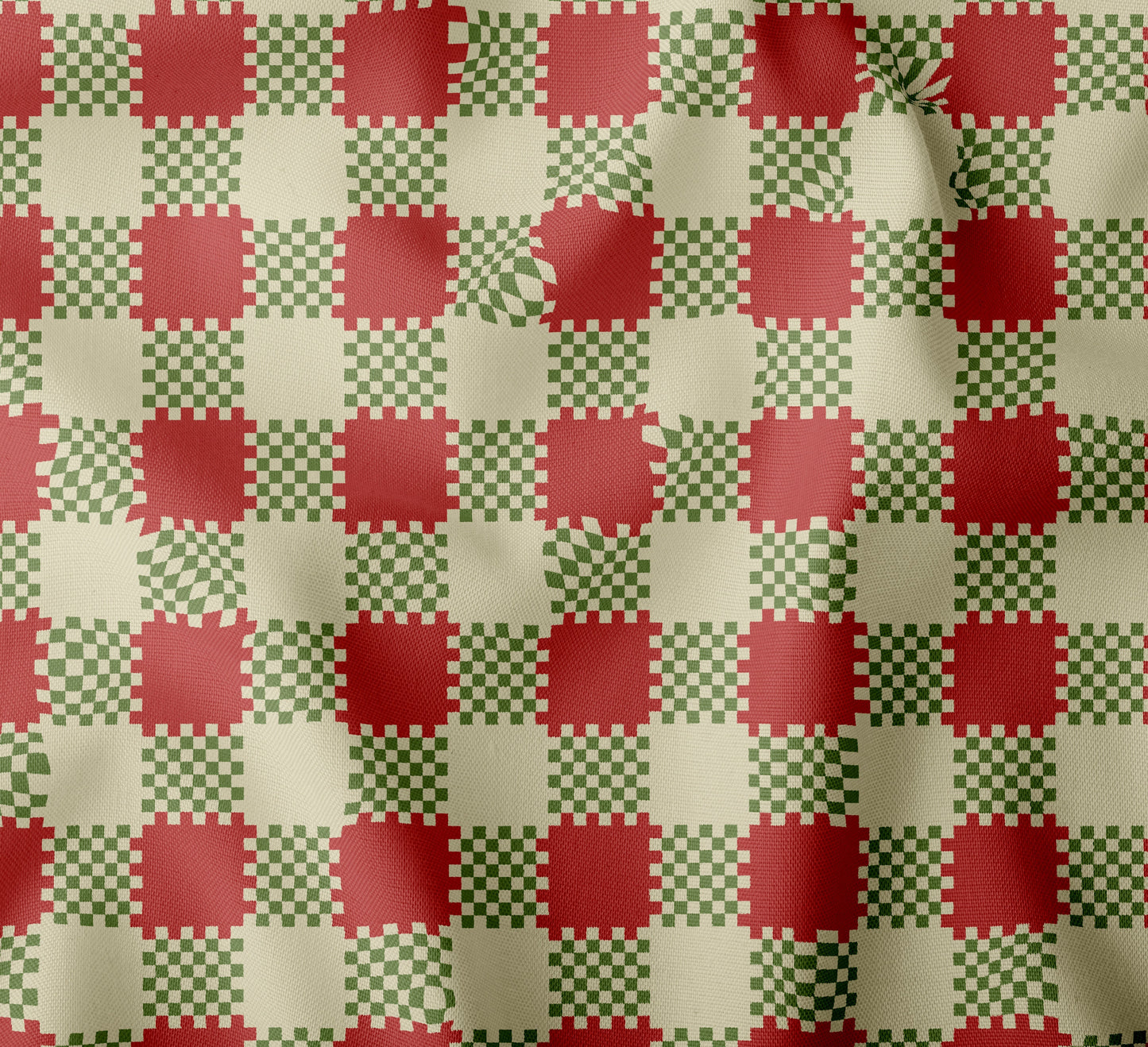 mistletoe rayon fabric