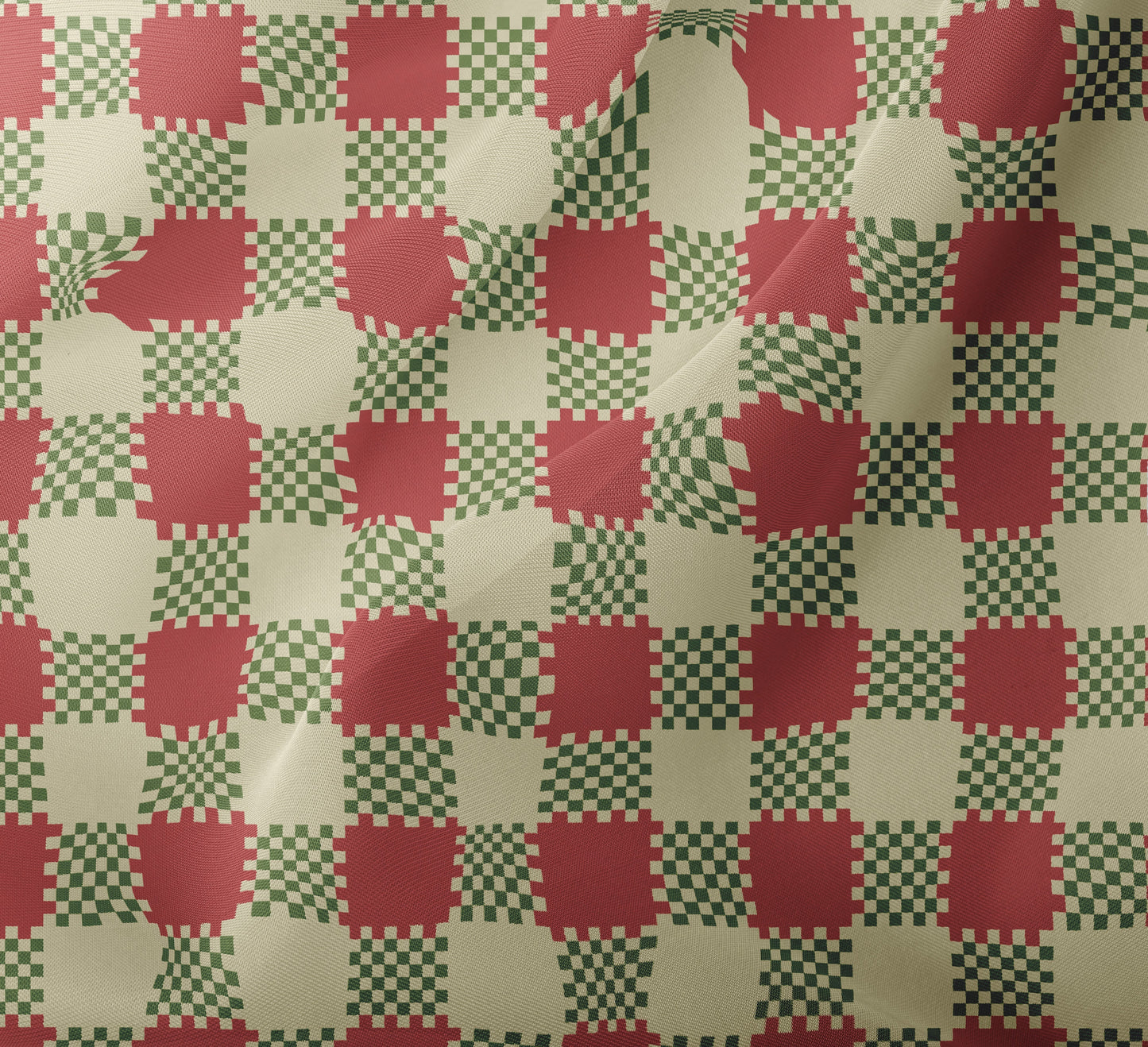 mistletoe organza fabric