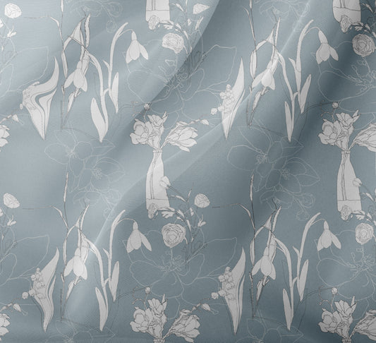 Herbaceous Organza Fabric
