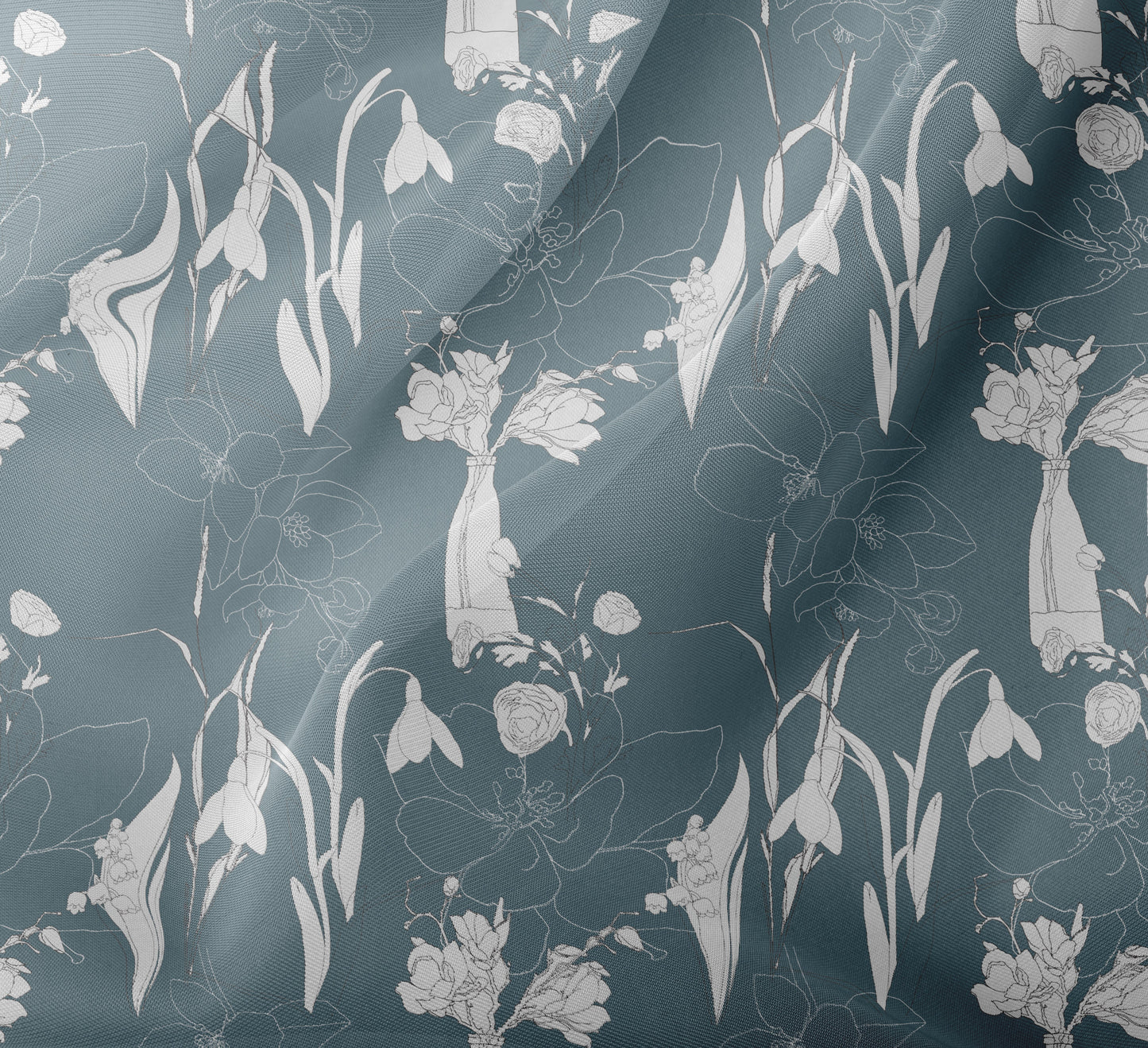 clover organza fabric