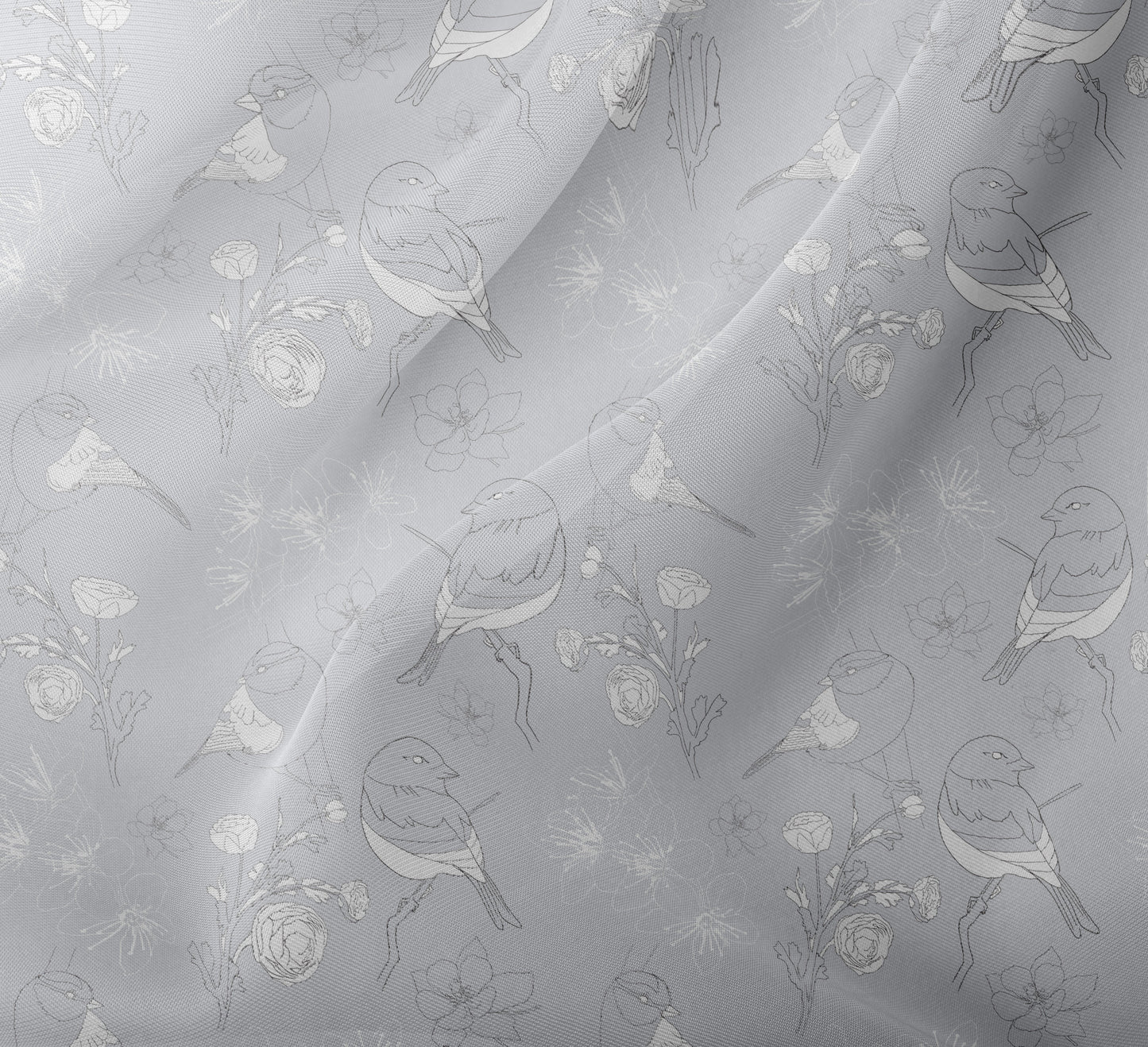 frond organza fabric