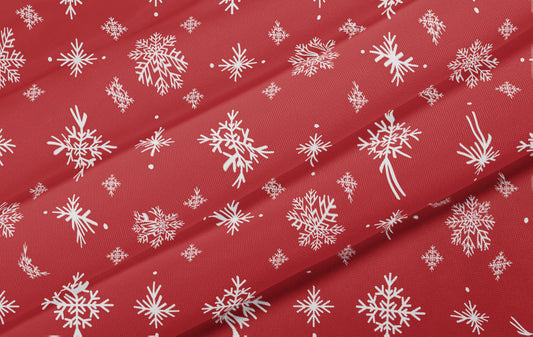 Snowflake Voil Sheer fabric