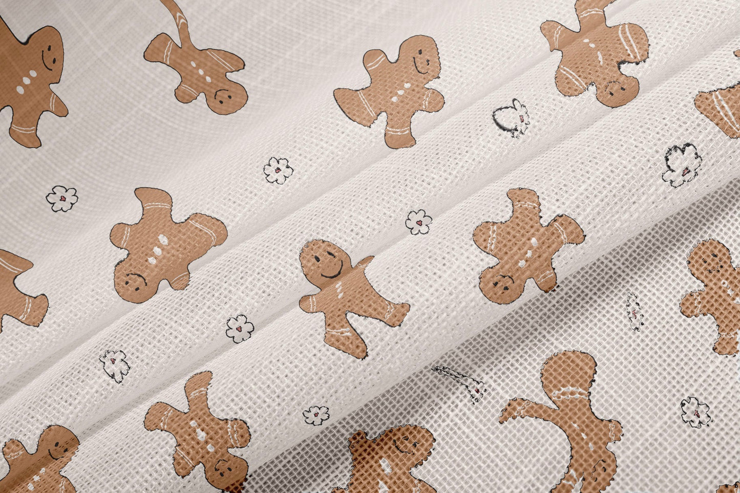 gingerbread breeze sheer fabric