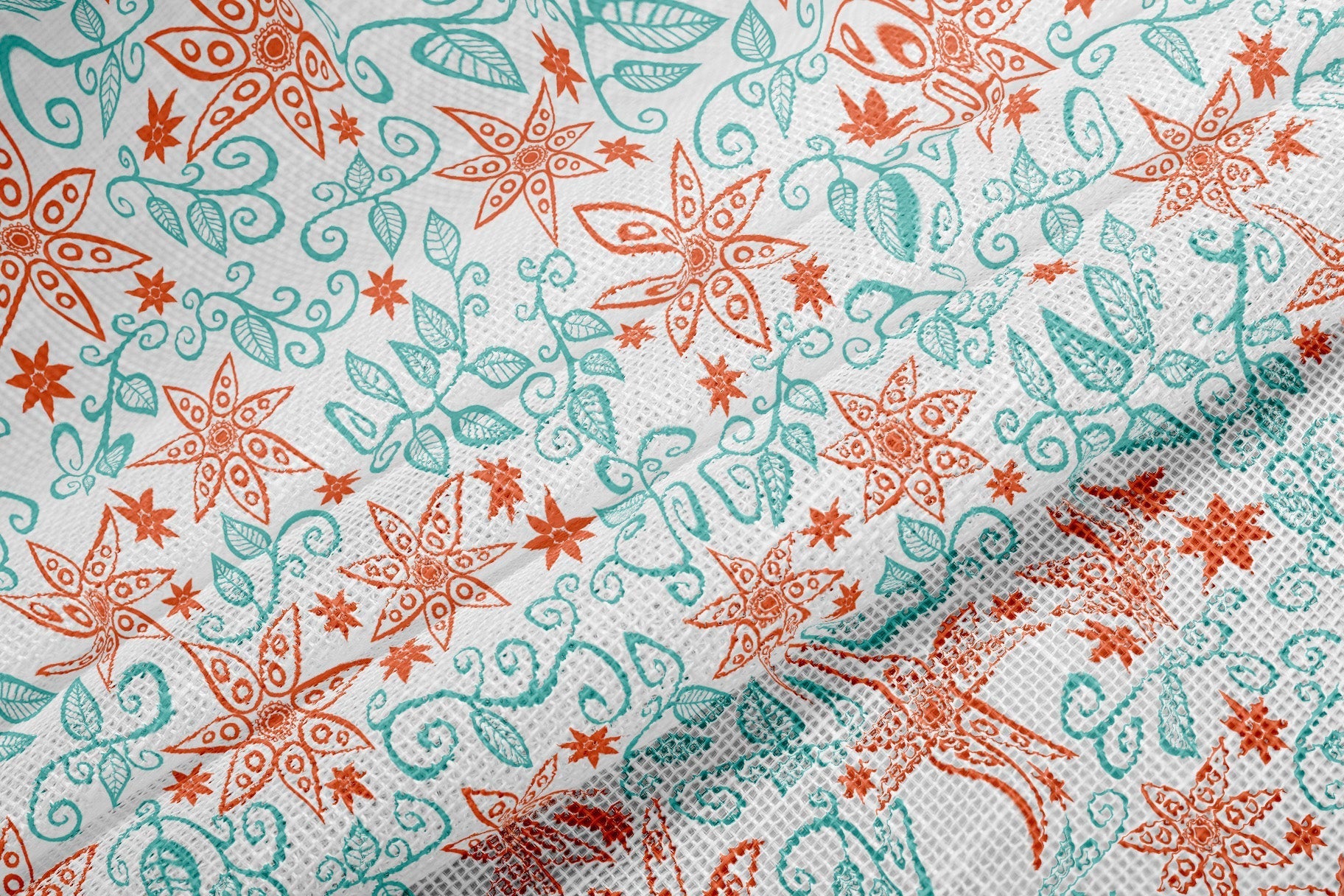 Wreath Breeze Sheer Fabric