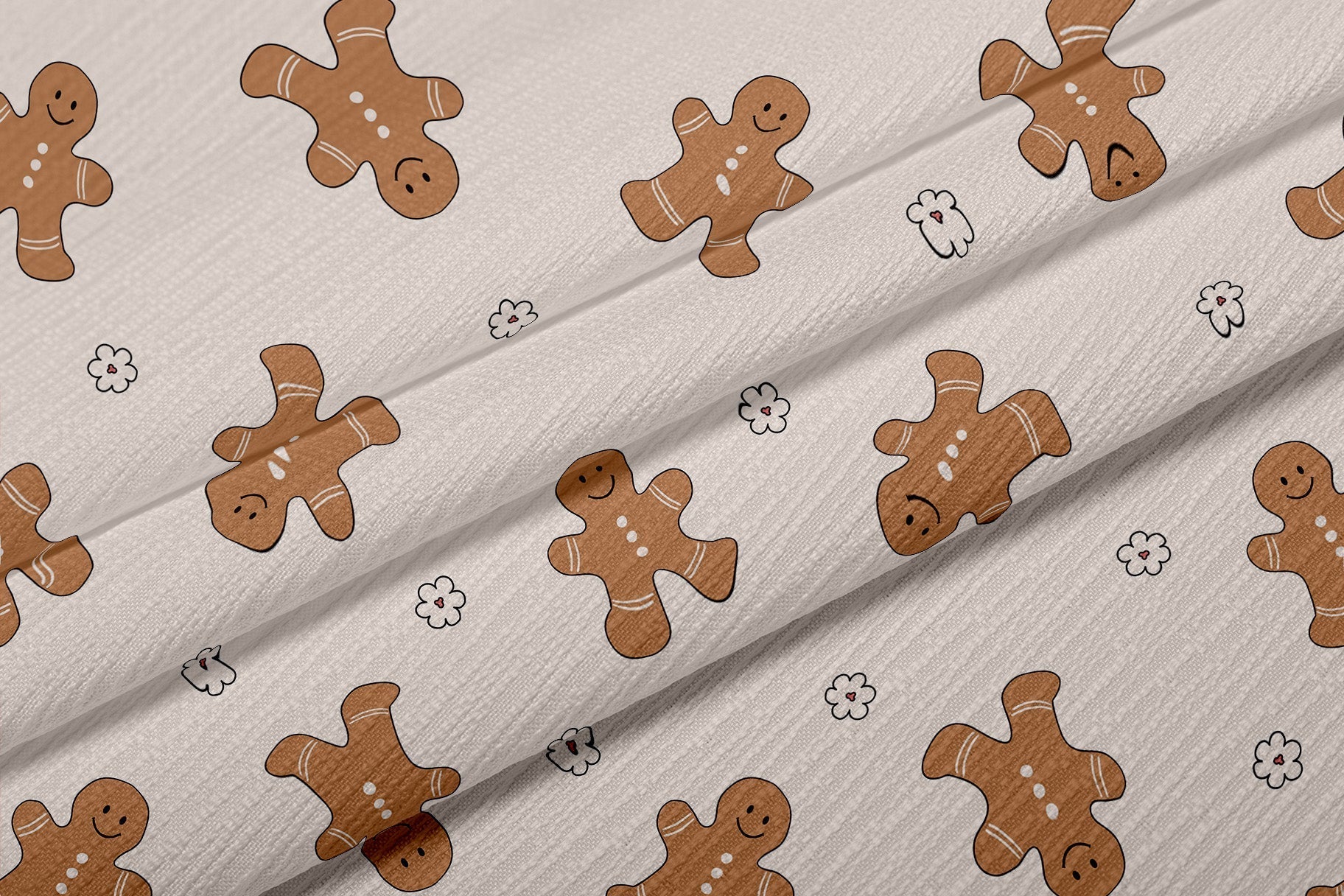 Gingerbread Marvel Matty Fabric