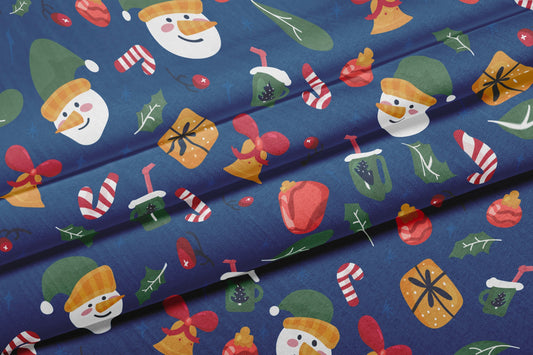 Wintertide Satin Fabric