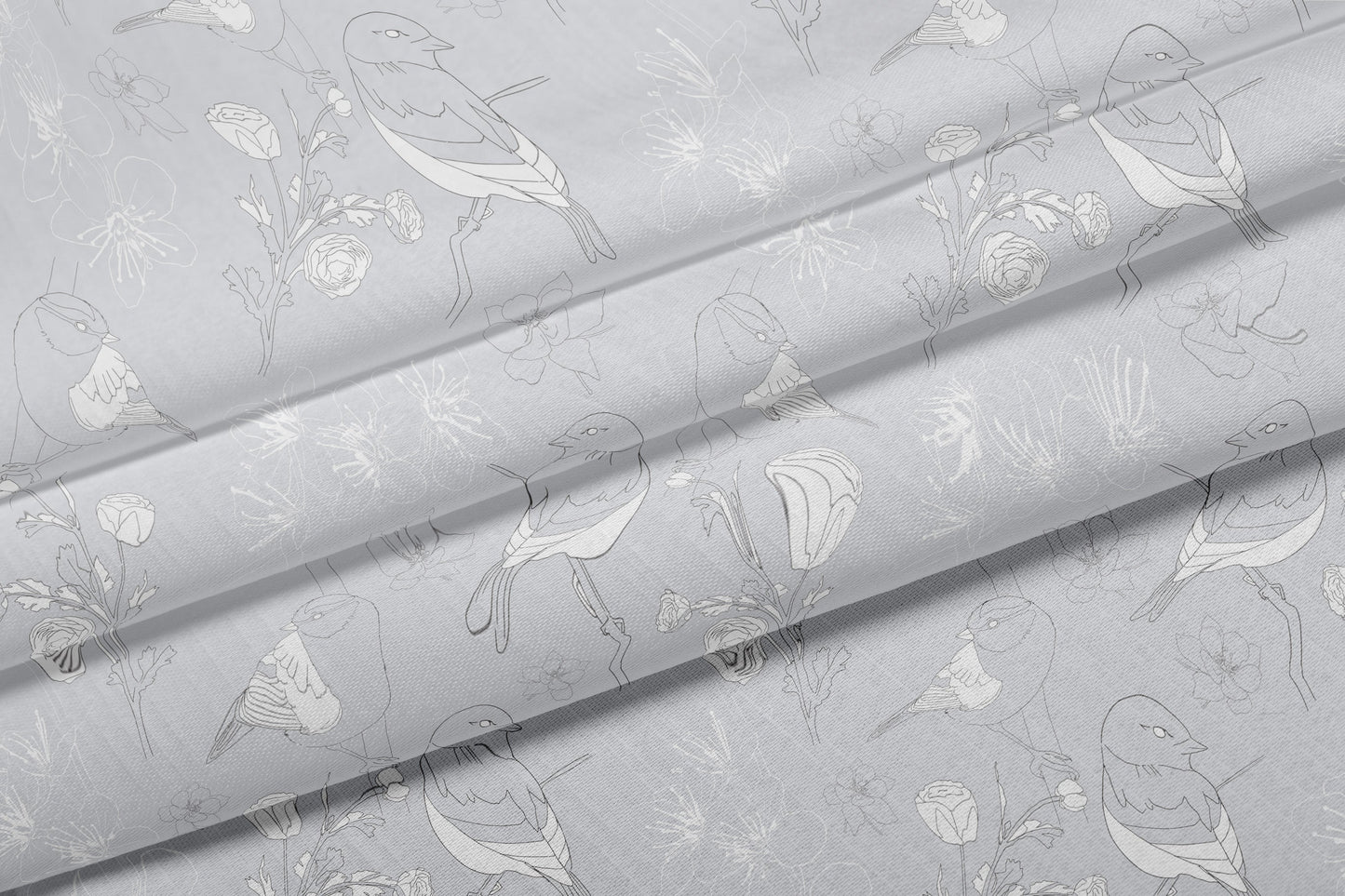 frond satin fabric